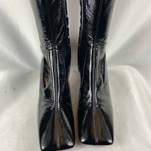 Prada Leather Naplak Square toe  knee high boots EU38/US8 - Picture 8 of 14